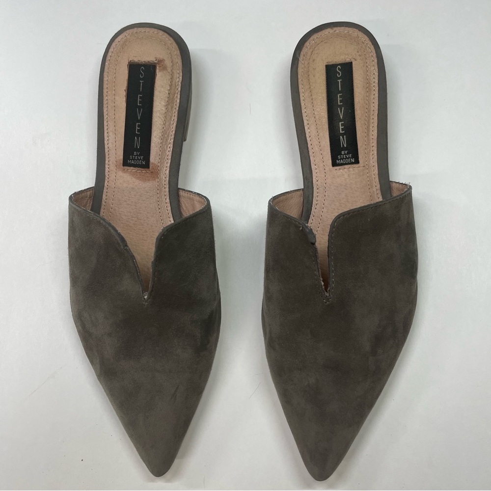 Seven7 Women's Suede Mules - Brown